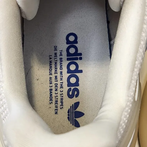 Adidas Originals ZX 2K Boost 2.0 Running Shoes Mens 9.5 White Blue Athletic Low