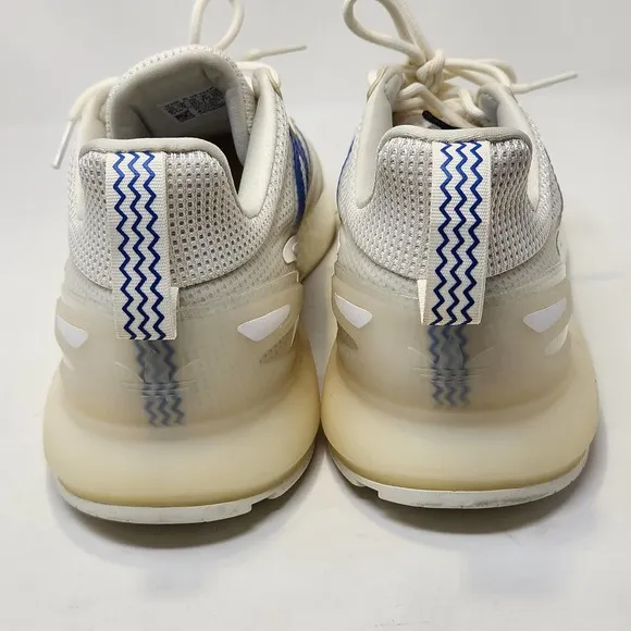 Adidas Originals ZX 2K Boost 2.0 Running Shoes Mens 9.5 White Blue Athletic Low