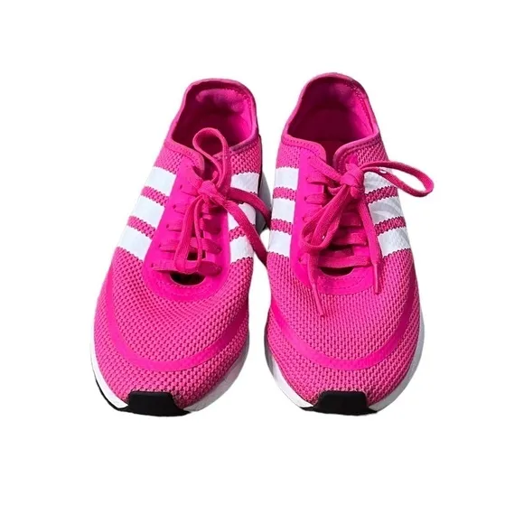 adidas Pink Cloudfoam Running Sneakers Size 4 Big Girl's