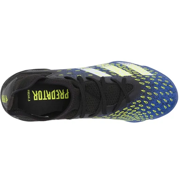 Adidas Predator Freak.3 Laceless FG Soccer Cleats Black/Blue FY0624 Boys Size 6Y