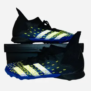 Adidas Predator Freak.3 Laceless FG Soccer Cleats Black/Blue FY0624 Boys Size 6Y