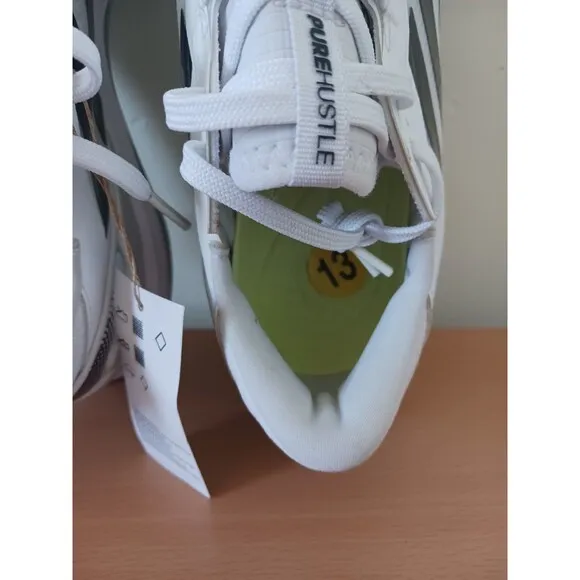 Adidas Pure Hustle 2 Elite Womens Softball Metal Cleats White Black FY4393 Sz 13