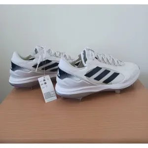 Adidas Pure Hustle 2 Elite Womens Softball Metal Cleats White Black FY4393 Sz 13