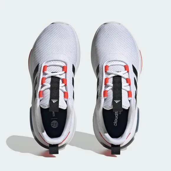 Adidas Racer TR23 IG4911 Sneakers Kids 11.5K White Low Top Casual Shoes KHD026