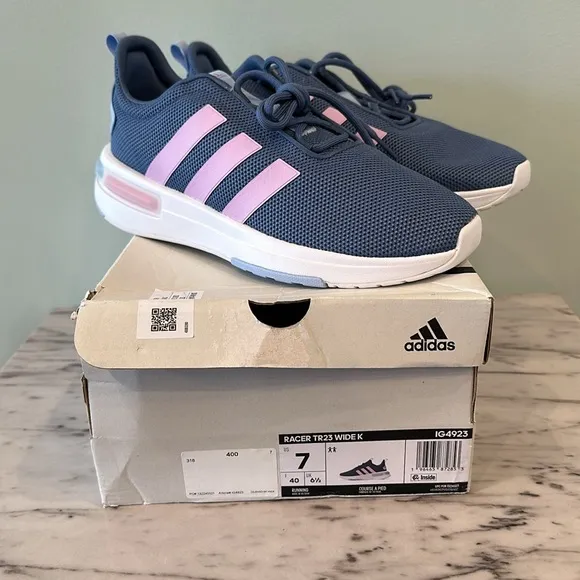 Adidas Racer TR23 Running Sneakers Big Girl 7 WIDE