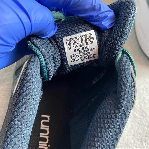 Adidas running sneakers size 12