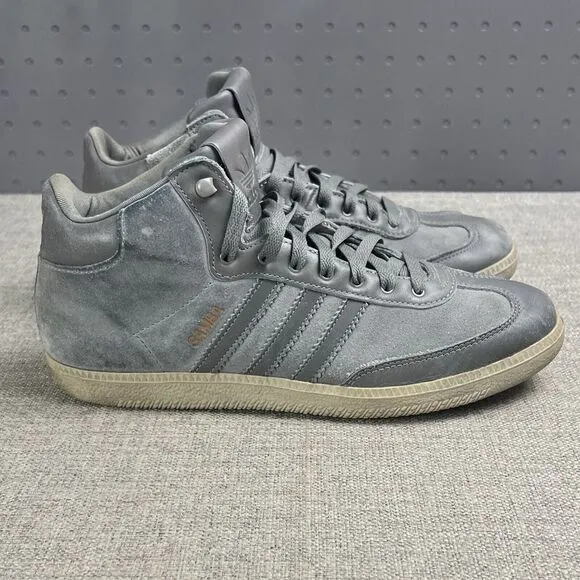 Adidas Samba Mid Grey G13169 Size 8 Gray Blue Sneakers Shoes 2010