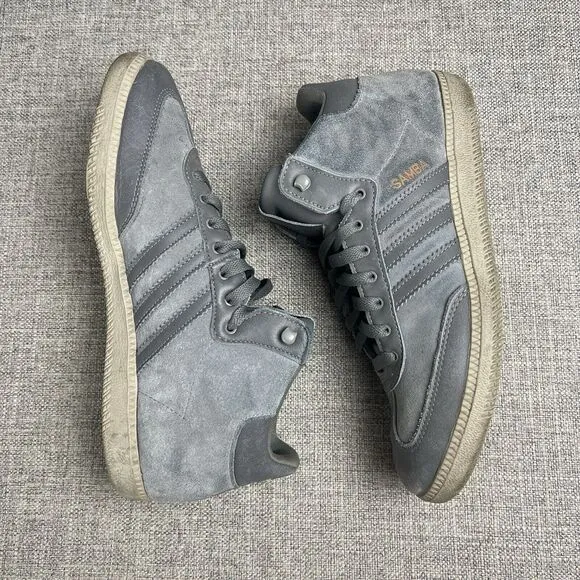 Adidas Samba Mid Grey G13169 Size 8 Gray Blue Sneakers Shoes 2010