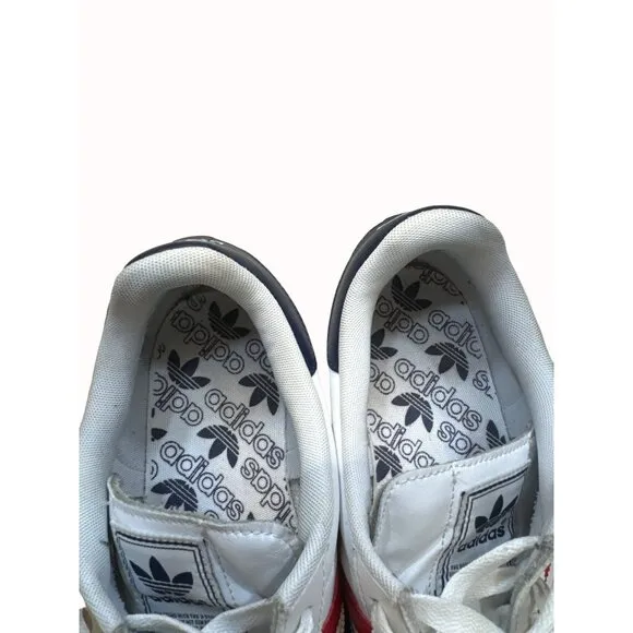 Adidas Samoa G56275 men’s white red white blue shoe sneakers size 13 SkU 4408