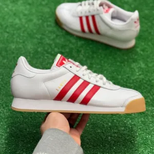 Adidas Samoa Low Mens Casual Shoes White Red IG1809 NEW Multi Sz