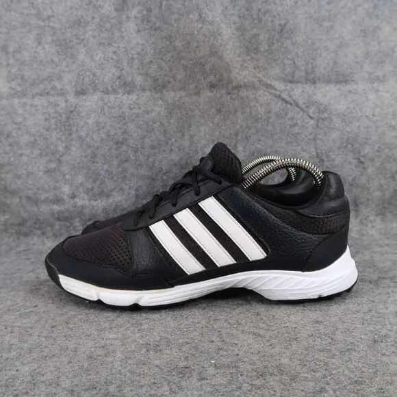 Adidas Shoes Mens 7 Golf Sneaker Tech Response Sport Athletic Black White Spiked