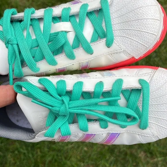 Adidas shoes superstar big kids sneakers 5.5 shoes