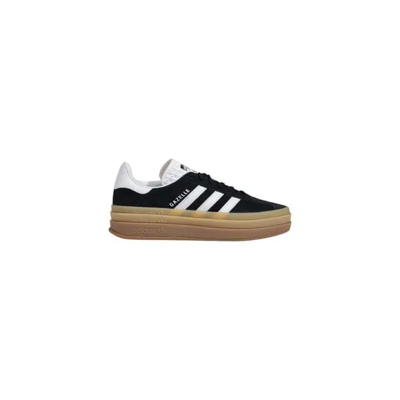 Adidas Sporty Womens Rubber Sole Sneakers in Black Suede