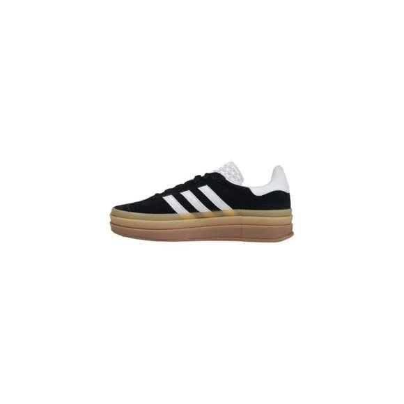 Adidas Sporty Womens Rubber Sole Sneakers in Black Suede