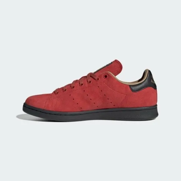 Adidas Stan Smith Peter Pan Low Mens Casual Shoes Red Black HP5581 NEW Multi Sz