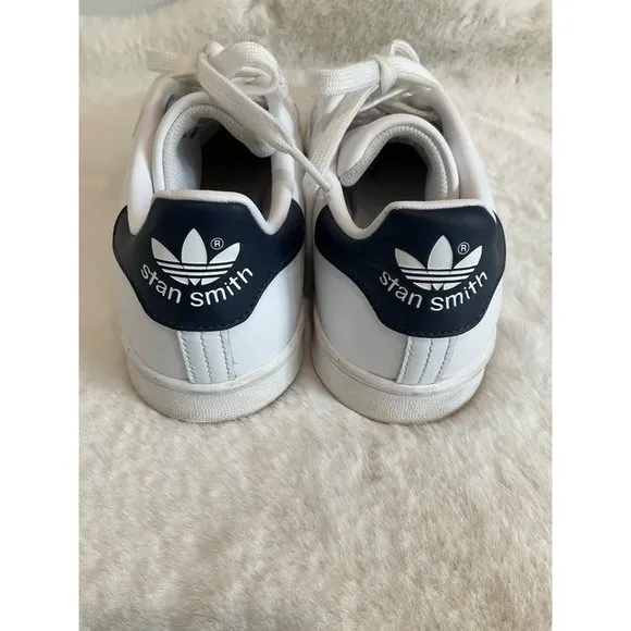Adidas Stan Smith White with Navy Blue Men's size 6