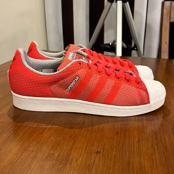 Adidas Superstar Weave Pack shoes sneakers new S77929 Tomato Men’s Sizes