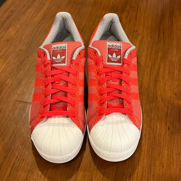 Adidas Superstar Weave Pack shoes sneakers new S77929 Tomato Men’s Sizes