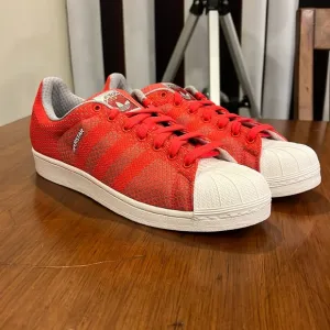 Adidas Superstar Weave Pack shoes sneakers new S77929 Tomato Men’s Sizes