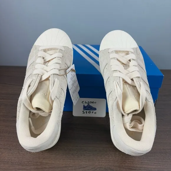 Adidas Superstar XLG Wonder White Shoes Sneakers IG2124 Woman’s Sz