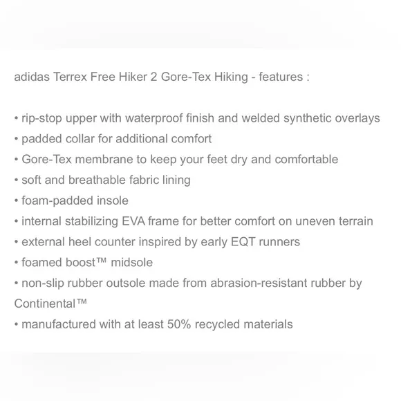 Adidas Terrex Free Hiker 2 Gore-Tex Hiking Shoe in Light Brown Carbon