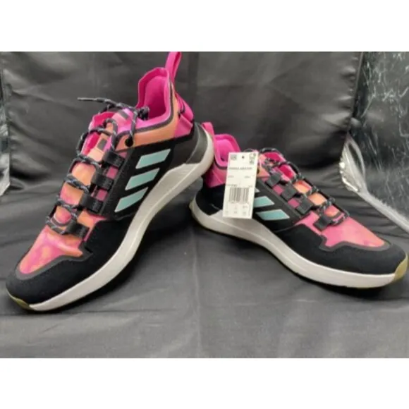 Adidas Terrex Hikster Low Hiking Shoes Tie Die Sunset pink Men’s Sz 7.5 New