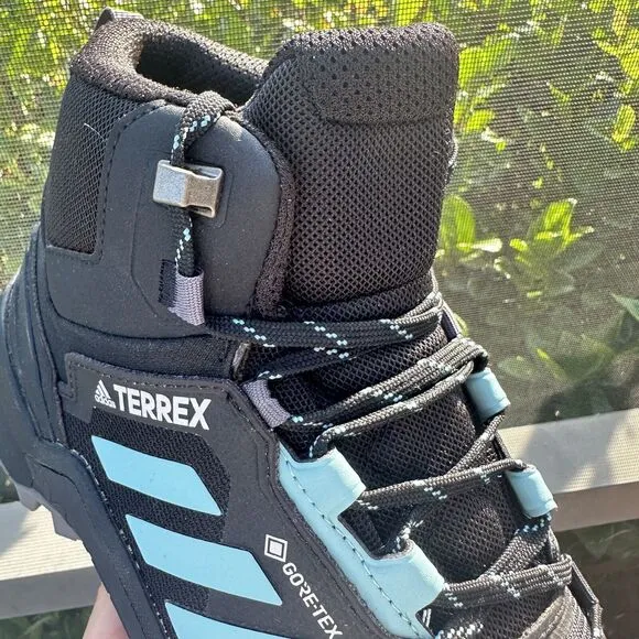 Adidas Terrex Swift R3 GORE-TEX Mid Black Mint Ton Women's Shoes GZ3043 Size 9