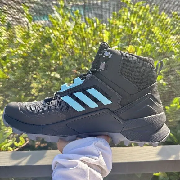 Adidas Terrex Swift R3 GORE-TEX Mid Black Mint Ton Women's Shoes GZ3043 Size 9