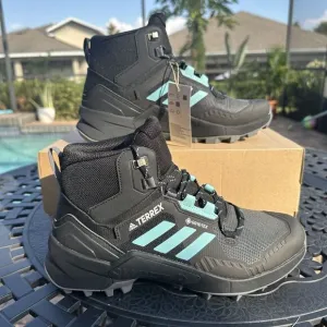 Adidas Terrex Swift R3 GORE-TEX Mid Black Mint Ton Women's Shoes GZ3043 Size 9