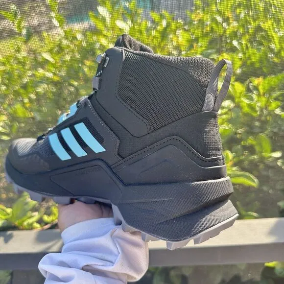 Adidas Terrex Swift R3 GORE-TEX Mid Black Mint Ton Women's Shoes GZ3043 Size 9