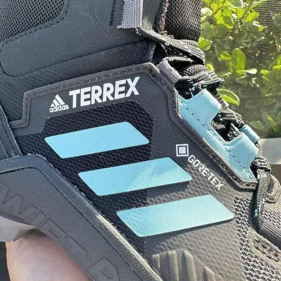 Adidas Terrex Swift R3 GORE-TEX Mid Black Mint Ton Women's Shoes GZ3043 Size 9