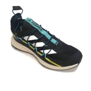Adidas Terrex Voyager 21 Hiking Sneakers Mens Sz 9 Shoes FW9399 Black Acid Mint