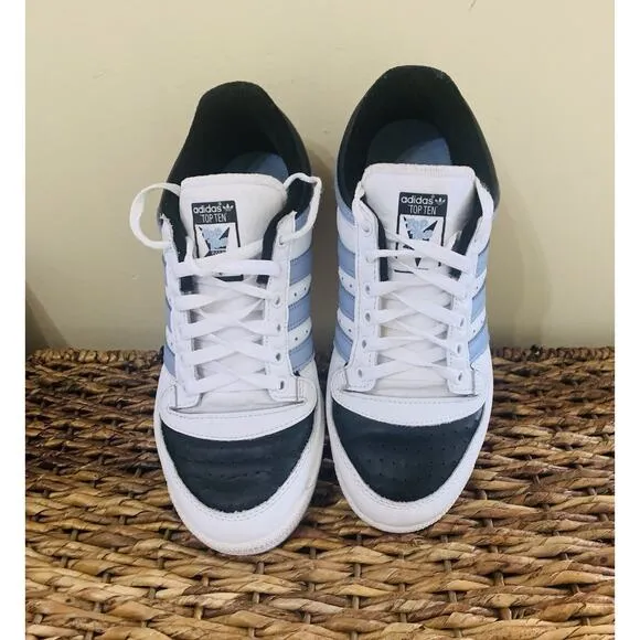 Adidas TOP TEN RB LOW White Ambient Sky Blue Core Black S24128 Men's 7.5 Shoes