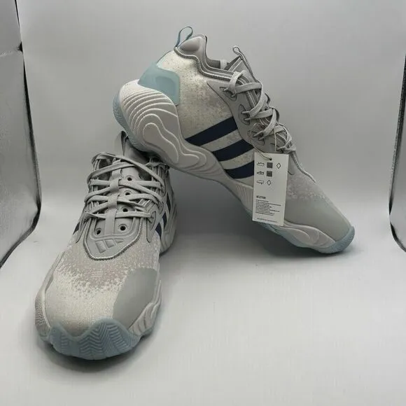 Adidas Trae Young 3 Low Grey Ink IE2708 Mens Sz 12 Basketball Sneakers