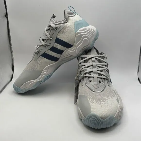Adidas Trae Young 3 Low Grey Ink IE2708 Mens Sz 12 Basketball Sneakers