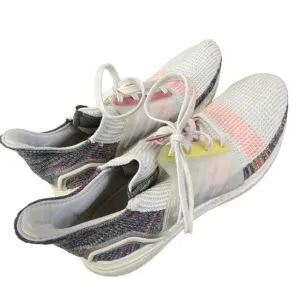 Adidas ultra boost laced mid top multicolor pastel cloth sneakers men’s size 11
