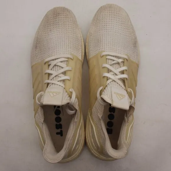 Adidas Ultraboost 19 Men's 12 Running Training Sneakers  Triple White G54008
