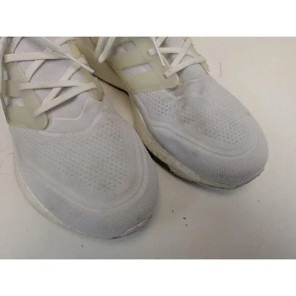 Adidas UltraBoost 21 Sneakers Mens Size 13 Cloud White Running Shoes FY0379