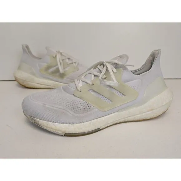 Adidas UltraBoost 21 Sneakers Mens Size 13 Cloud White Running Shoes FY0379