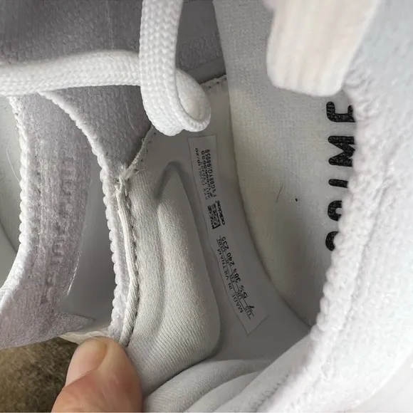 Adidas Ultraboost 21 White White Grey Running Athletic Sneakers