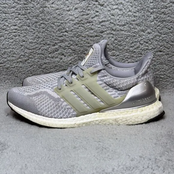 Adidas UltraBoost DNA x NASA Mens Size 7.5 Running Shoes Sneakers Halo Silver