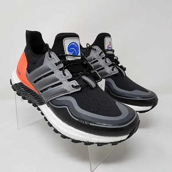 Adidas UltraBoost NASA Shoes Womens 6.5 Black Cold RDY DNA Logo Sneakers