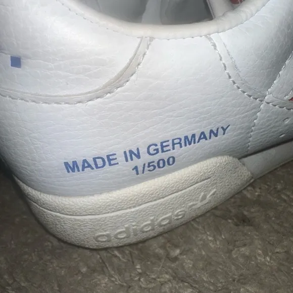 Adidas White and Red Sneakers with Classic Design