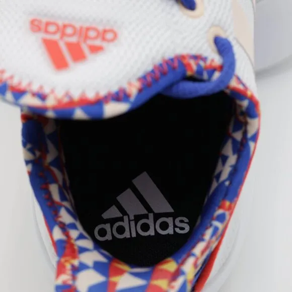 Adidas Womens Everyday Cloudfoam Pure SPW Shoes White/Orange/Red Size 9