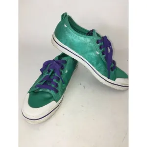 Adidas Women's Green Satin Sneakers Shoes 7.5