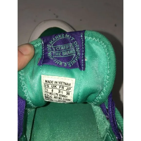Adidas Women's Green Satin Sneakers Shoes 7.5