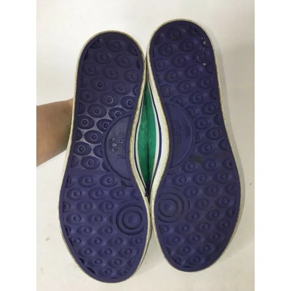 Adidas Women's Green Satin Sneakers Shoes 7.5