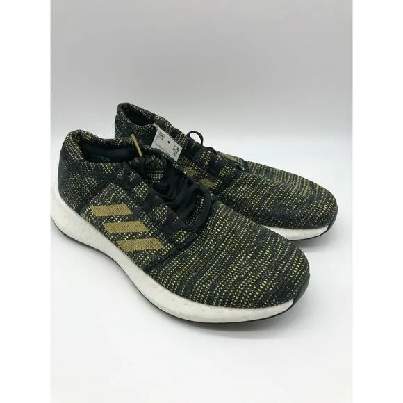 adidas Women's PureBoost Go Black Gold Running Sneakers F36346 Size 11.5📦
