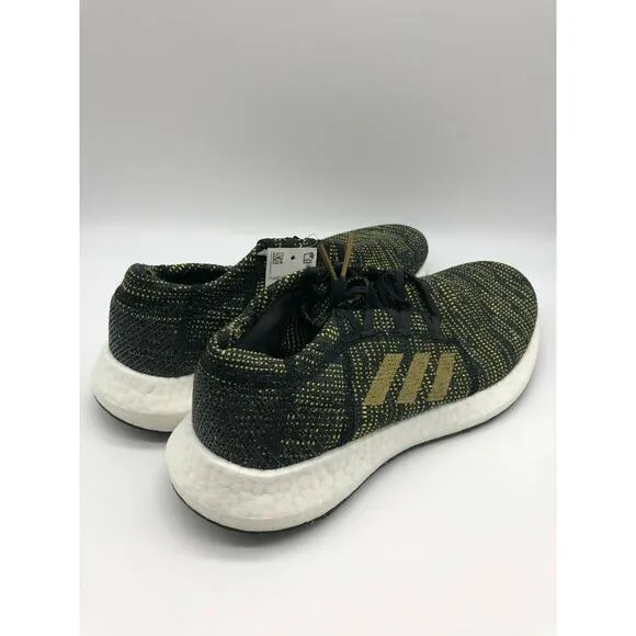 adidas Women's PureBoost Go Black Gold Running Sneakers F36346 Size 11.5📦