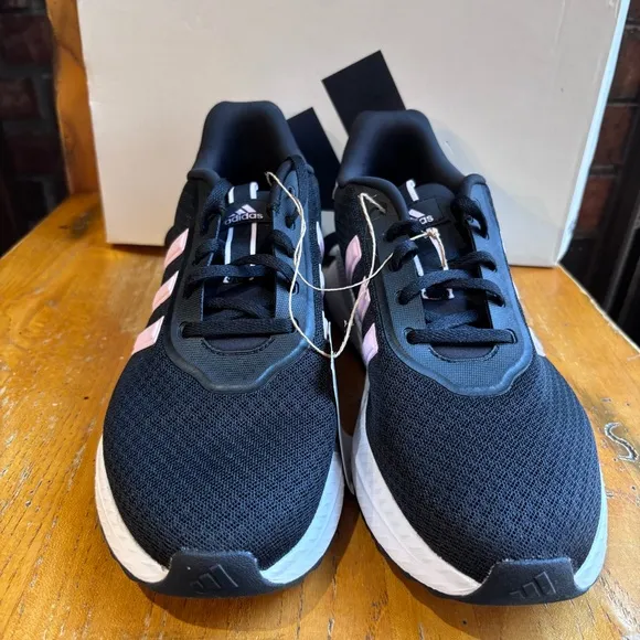 Adidas womens X_PLRPATH cloudfoam running workout athletic black/pink 10